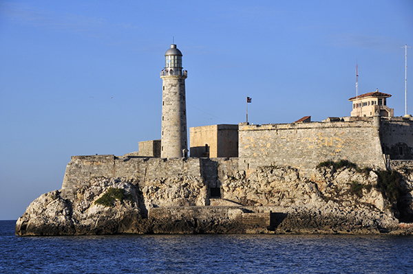 Morro Castle from Cabanas (Sunset), Havana, Cuba, El